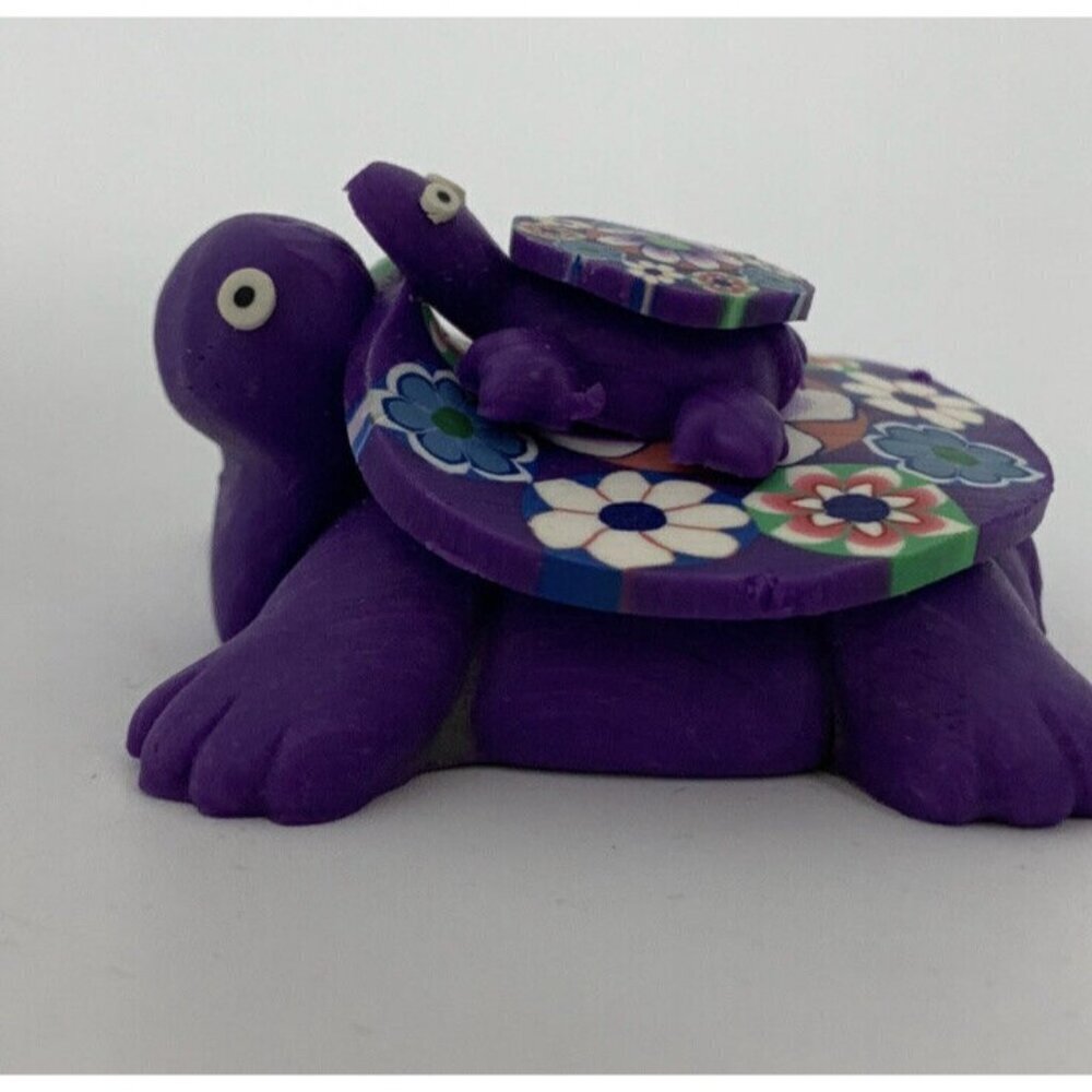 TURTLE / Tortoise WITH BABY Folk Art Mexico Fridge Magnet Travel Souvenir - Picture 6 of 8